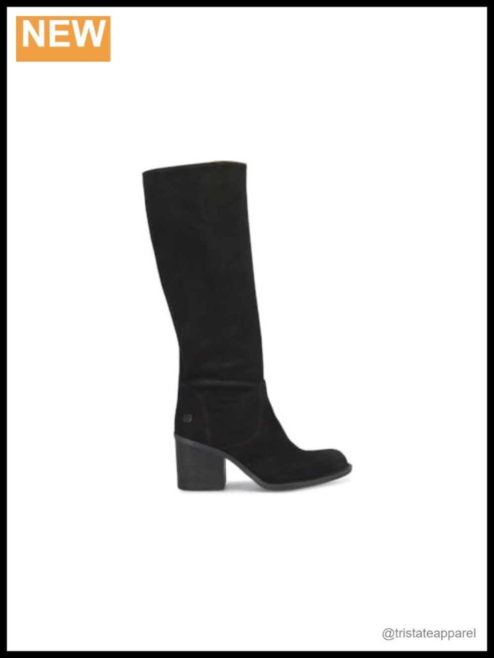 Born Thea Heeled Tall Boots Women's Suede Knee High Block Heel